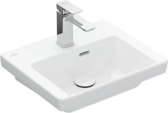Villeroy & Boch Villeroy&boch - Lavabo Del Ba&ntilde;o V&b Subway 3.0 450x370 Mm Fregadero Con Desbordamiento Con Orificio Para Toque Blanco C+