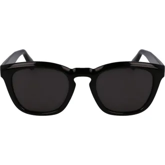 Ferragamo 50mm Modified Rectangular Sunglasses in Black at Nordstrom Rack
