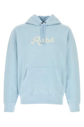 Polo Ralph Lauren Light Blue Cotton Blend Sweatshirt