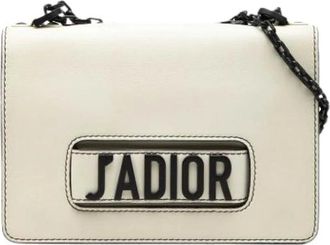 Dior Pre-owned Cross Body Bags, female, White, Size: ONE SIZE Pre-owned JaDior Chain Flap Bag