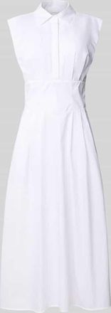 Guess Midikleid mit verdeckter Knopfleiste Modell CHERRY in Weiss, Gr&ouml;&szlig;e XL