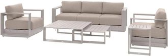 Hesperide Conjunto De Muebles De Jard&iacute;n Allure Avena 5 Plazas De Aluminio Y Poli&eacute;ster - Hesp&eacute;ride
