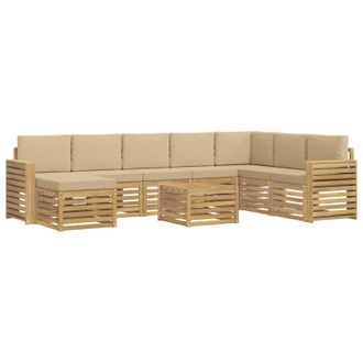 vidaXL Juegos De Sof&aacute;s Madera De Acacia S&oacute;lida Vidaxl