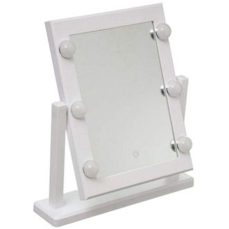 5five Simply Smart specchio led collezione hollywood 37x9x40,5cm bianco