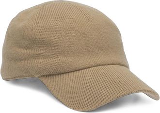 Guest In Residence Wool-Cashmere Knit Baseball Cap - Beige