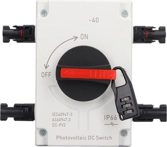 OEM Caja Combinada Solar, Interruptor De Desconexi&oacute;n Fotovoltaica De Cc De 32 A Y 4 Polos Con Conector Solar, Interruptor De Desconexi&oacute;n Fotovoltaica De 2