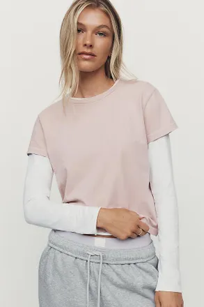 A Gold E Adine Crop Tee