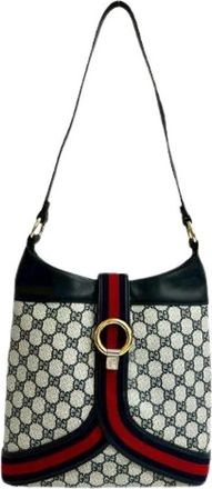 Gucci Pre-owned Shoulder Bags, female, Blue, Size: ONE SIZE Pre-owned Plastic Shoulder Bag