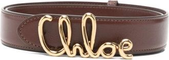 Chlo&eacute; Iconic Riem - Dames - Riemen - Bruin - S - Leer - Accessoires