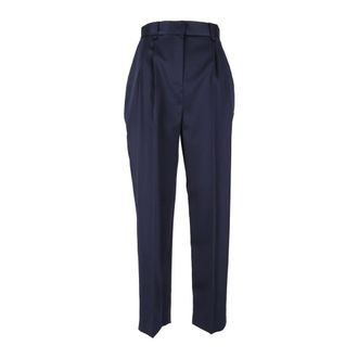Elisabetta Franchi Dames, Broeken, Blauw, Maat: S