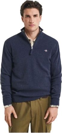 GANT Heren, Truien, Blauw, Maat: XL Wol