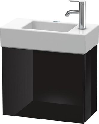 Duravit Mueble Bajo Lavabo L-cube 400x480x240mm Apertura Izquierda Negro Alto Brillo