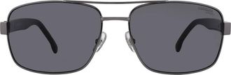 Carrera Grey Rectangular Mens Sunglasses CARRERA 8063/S 0KJ1/IR 61