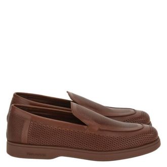 Ferragamo Flynn Perforated Slip-On Loafers, Size 9 E