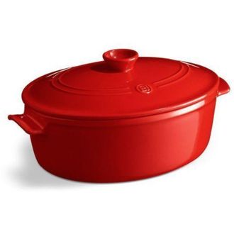 Emile Henry Casseruola Grande Ovale 6L Emile Henry Rosso Grand Cru - EH344560