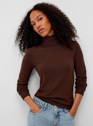 Twik Womens Solid turtleneck sweater