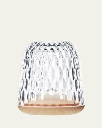 Saint-Louis Folia H120 Crystal & Wood Photophore