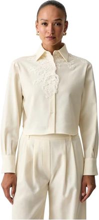 Ermanno Scervino Life Shirt - Dames - Overhemden - Beige - S - Wol - Overhemden
