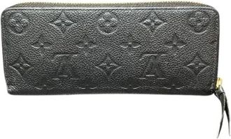 Louis Vuitton Pre-owned Wallets, male, Black, Size: ONE SIZE Pre-owned Portefeuille Clemence Monogram Long Wallet