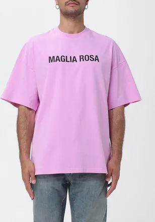 Msgm T-shirt relaxed fit in cotone con stampa slogan e spalle scese