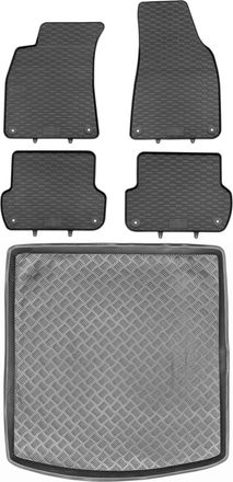 OEM Juego De Alfombrillas De Goma Para Coche Y Maletero Para Audi A4 B6 B7 Sed&aacute;n (2000-2007)