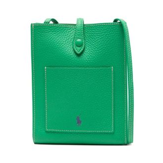 Polo Ralph Lauren Cross Body Bags, female, Green, Size: ONE SIZE Play Leather Pocket Crossbody