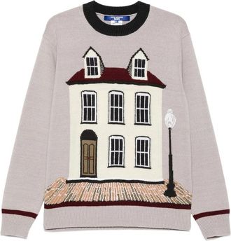 Junya Watanabe House-graphic Crew-neck Sweater
