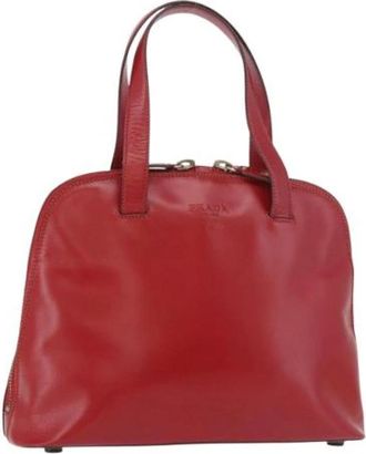 Prada Pre-owned Vintage Hand Bag - Dames - Vintage Handtas - Rood - ONE Size - Leer - Vintage