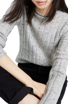 Madewell Donegal Evercrest Coziest Yarn Turtleneck Sweater in Donegal Smoke at Nordstrom, Size Medium