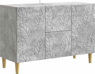 vidaXL Aparador Gris Hormig&oacute;n 89 X 34,5 X 60 Cm Madera De Ingenier&iacute;a Vidaxl