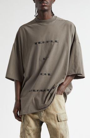 Rick Owens Tommy Temple Graphic T-Shirt in Dust/Black at Nordstrom