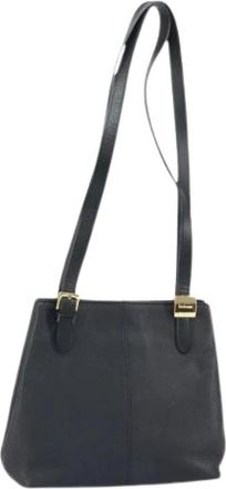 Burberry Pre-owned Vintage Schoudertas - Dames - Vintage Schoudertas - Zwart - ONE Size - Leer - Vintage