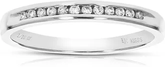 Vir Jewels 1/10 cttw Lab Grown Diamond Wedding Band in Sterling Silver For Women