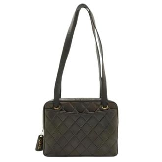 Chanel Pre-owned Shoulder Bags, female, Black, Size: ONE SIZE Pre-owned Matelasse Shoulder Bag