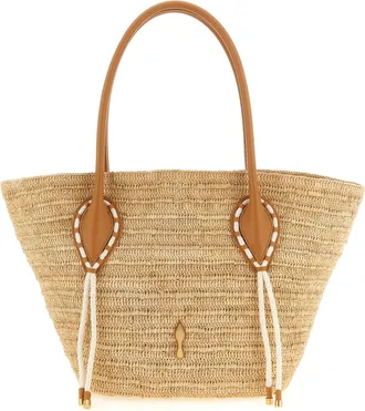 Christian Louboutin Beige Raffia Tote Womens Bag