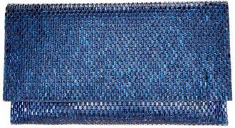Nina Crystal Beaded Clutch in Navy at Nordstrom