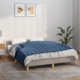 vidaXL Manta Con Peso Tela Azul 150x200 Cm 11 Kg Vidaxl