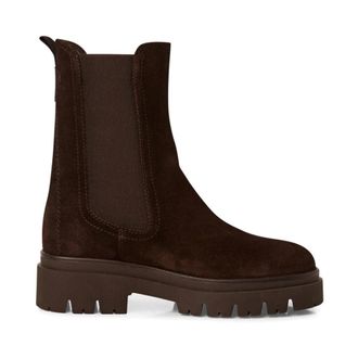 Tamaris Schoenen, Dames, Bruin, 40 EU, Leer, Leren Chelsea Boot