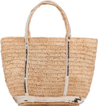 Vanessa Bruno Raphia Small Cabas Tote