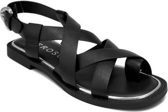 Aerosoles Cargo Toe Loop Sandal in Black Fx Nappa at Nordstrom, Size 8.5