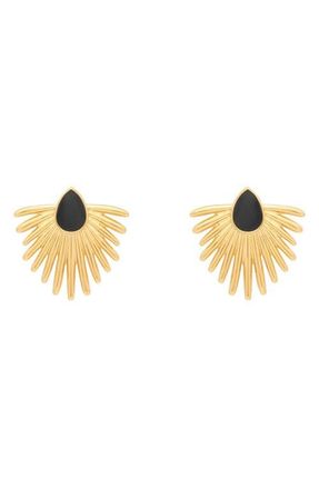 st. Moran Onyx Deco Drop Earrings in Black at Nordstrom