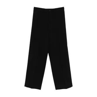 Patrizia Pepe Broeken, Heren, Zwart, M, Polyester, (Im) Perfection Oversized Broek in Technisch Materiaal