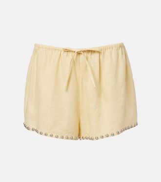 Staud Shorts Paddle in lino