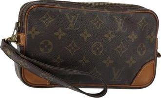 Louis Vuitton Pre-owned Clutches, female, Brown, Size: ONE SIZE Pre-owned Vintage Clutch