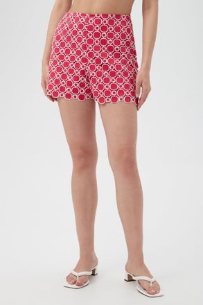 Trina Turk Brightness Geo Lace Short - Cannes Coral