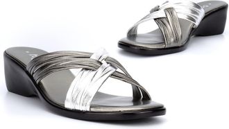 Generic Womens Wedge Sandals Wedge Heel Sandals Open Toe Mule Sandals Cross Over Sandals Womens Sandals Slip On Sandals Ladies Sandals Summer Sandals Silver 7