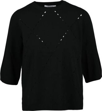 KANGRA Textured Black Kangra Underlayer Top with Side Slits