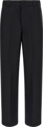 Prada Black Relaxed Flat Front Pants