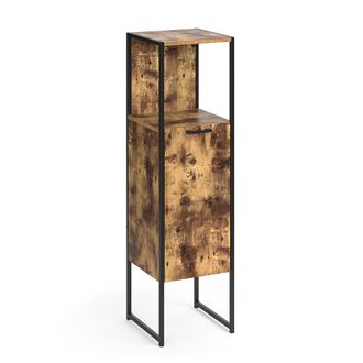 Vicco Armario De Ba&ntilde;o Mediano Fyrk, Madera Antigua, 33 X 120.4 Cm
