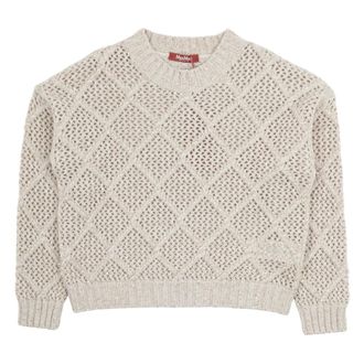 Max Mara Ellade Jumper - female - Max Mara - Round-neck Knitwear - Beige - L - Knitwear